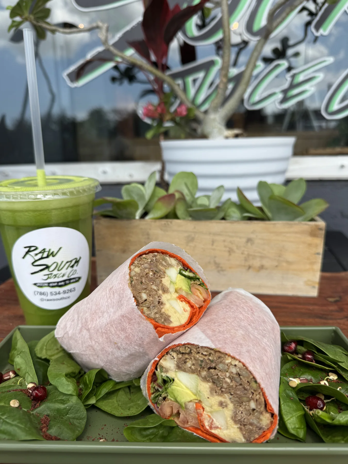 Healthy Raw South meals prepared with fresh ingredients.